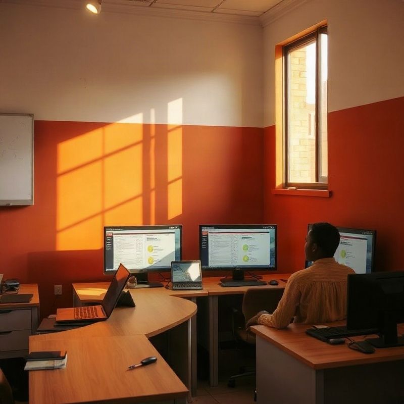 Interior of Pulsecspark's Thika newsroom office