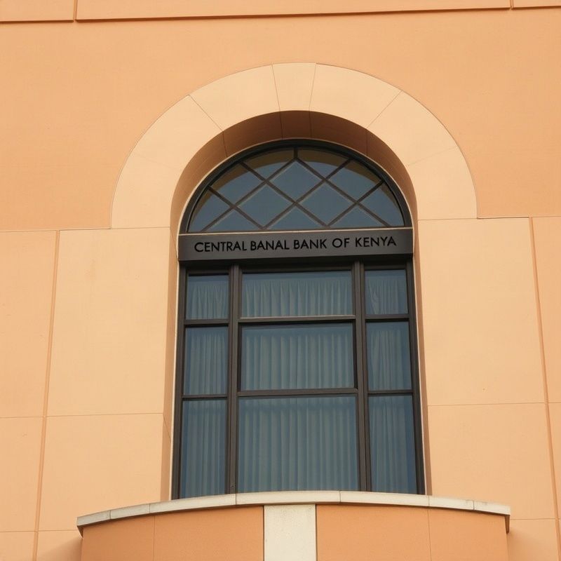 Facade of the Central Bank of Kenya building in Nairobi